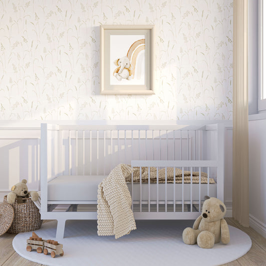 Memory Foam Dual Sided Crib and Toddler Bed Mattress with Polyester Cover