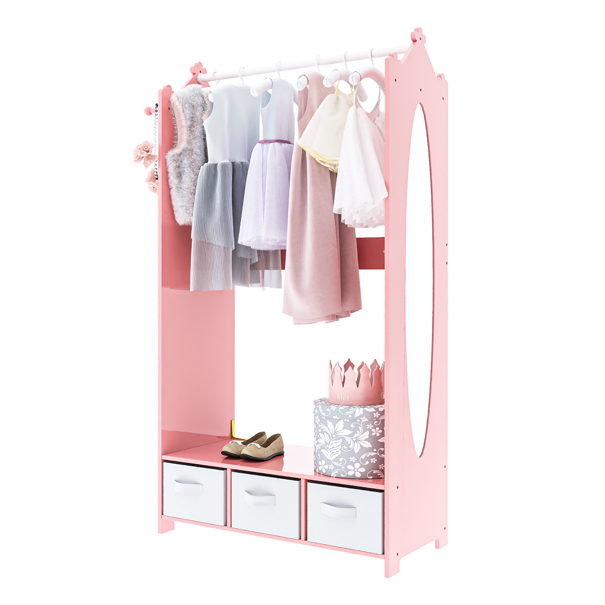 Kids Dress Up Rack Organizer