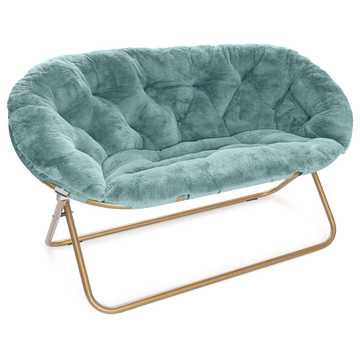 Milliard Double Faux Fur Saucer Chair