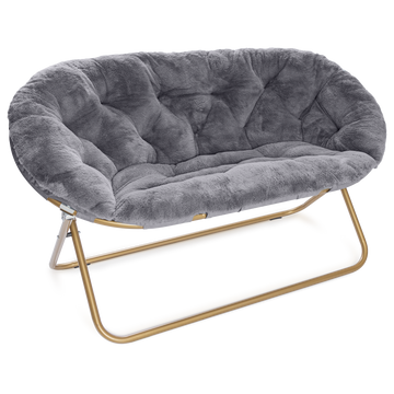 Double Cozy Faux Fur Saucer Chair X-Large