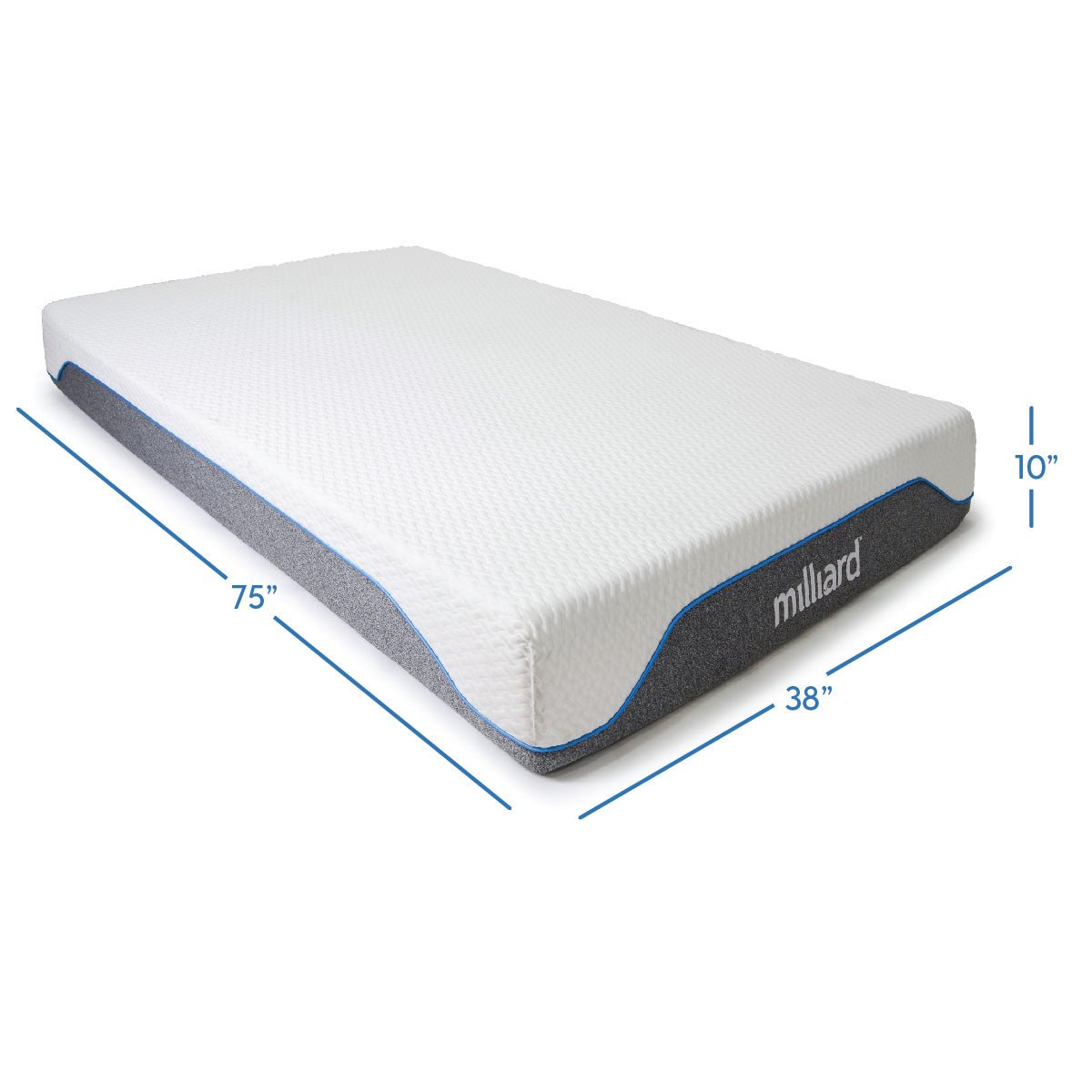 10 Inch Semi-Firm Memory Foam Mattress - Milliard Brands
