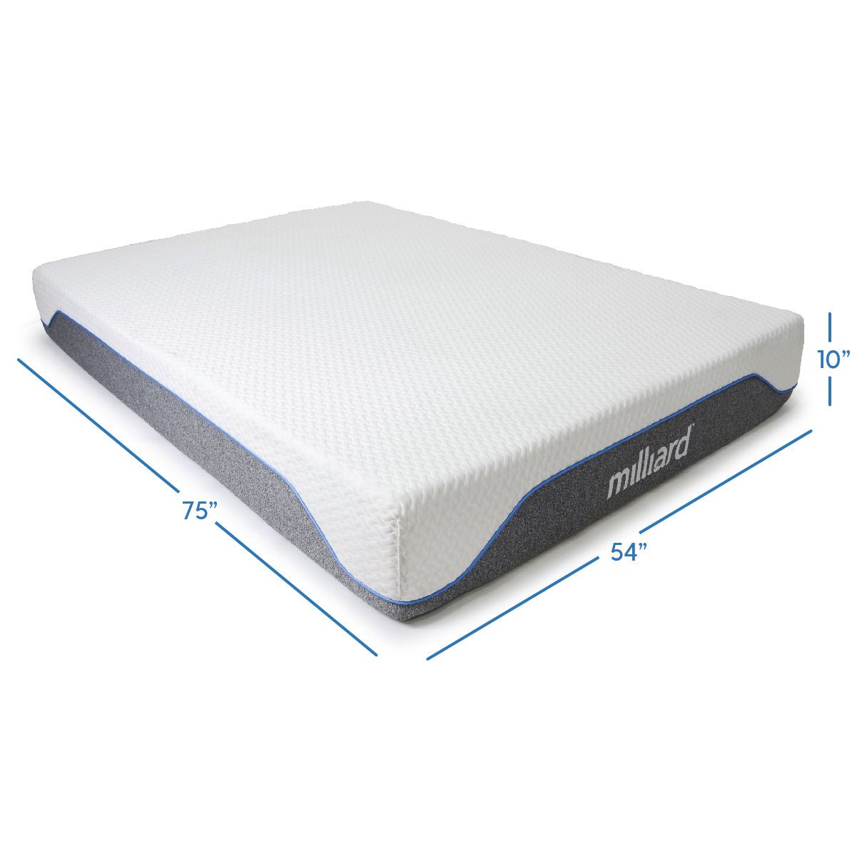 10 Inch Semi-Firm Memory Foam Mattress - Milliard Brands