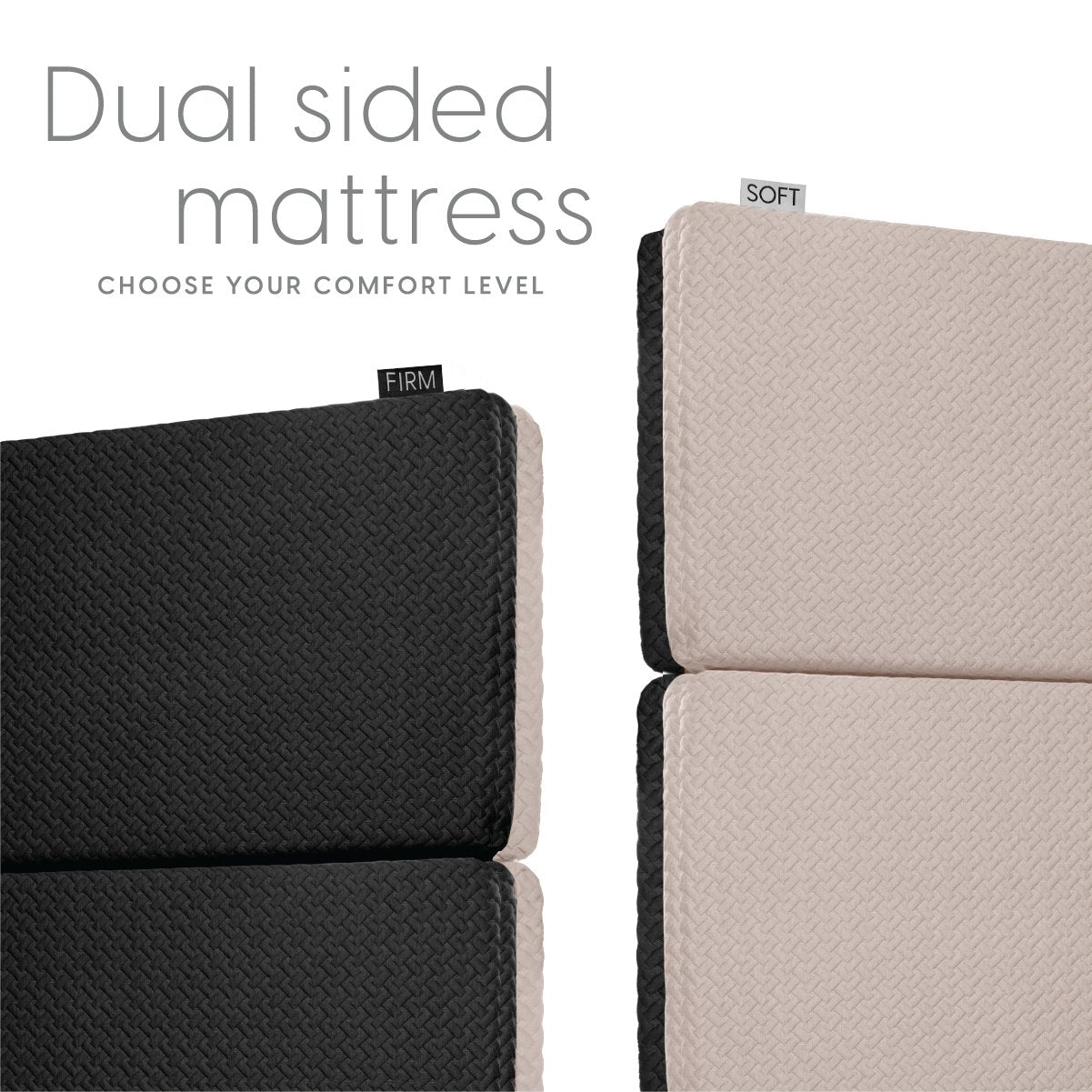 6 Inch Premium Tri-fold Dual Sided Memory Foam Mattress - Milliard Brands