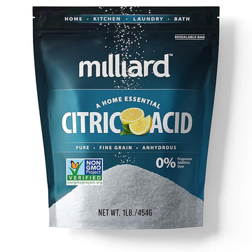 Milliard Citric Acid - 100% Pure Food Grade Non-GMO Project Verified