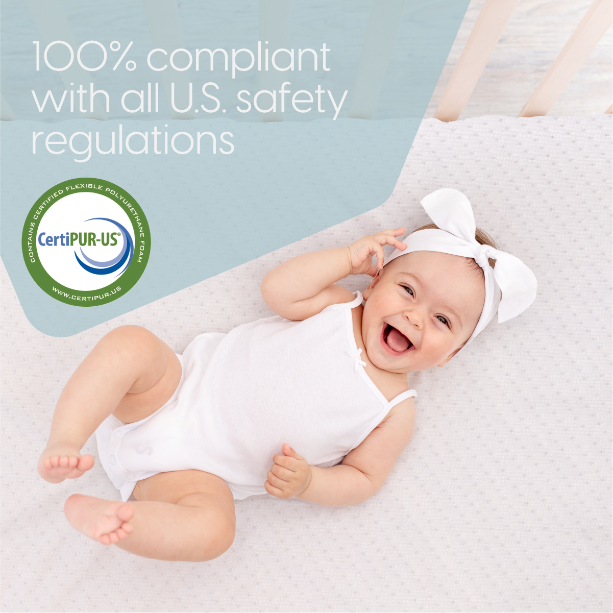 Dual Sided Crib and Toddler Bed Mattress with Cover Milliard Brands