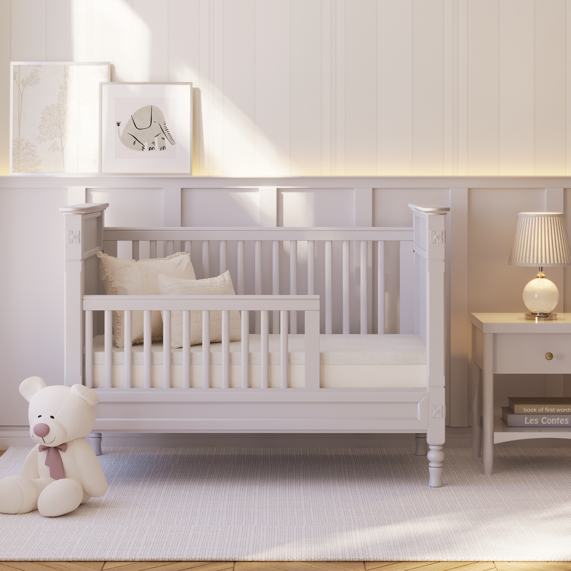 Ventilated Memory Foam Crib Mattress Topper Milliard Bedding Milliard Brands