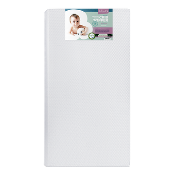 Ventilated Memory Foam Crib Mattress Topper 2-Inch Milliard Brands