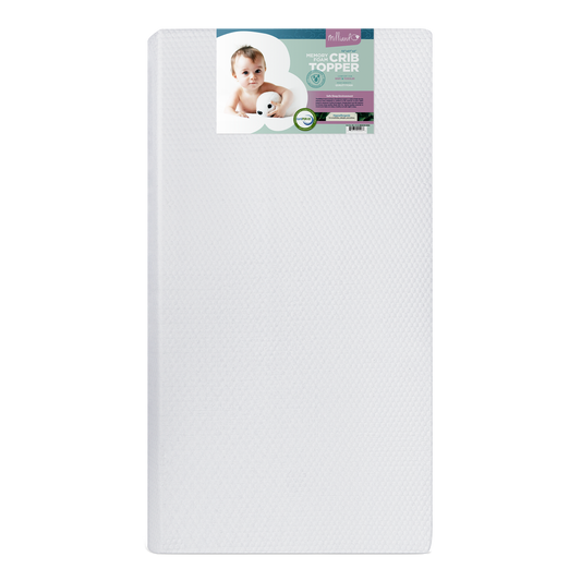 2 Inch Waterproof Crib and Toddler Memory Foam Mattress Topper