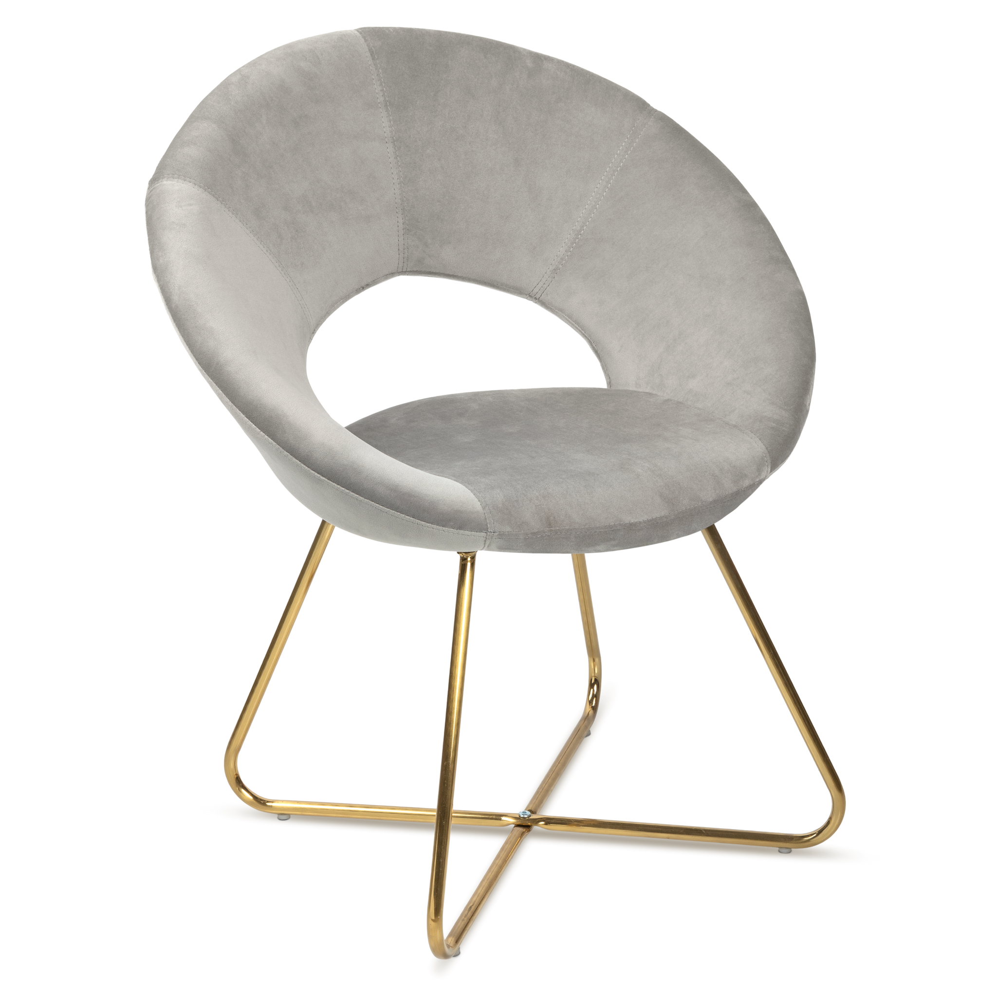 Circle Velvet Accent Chair