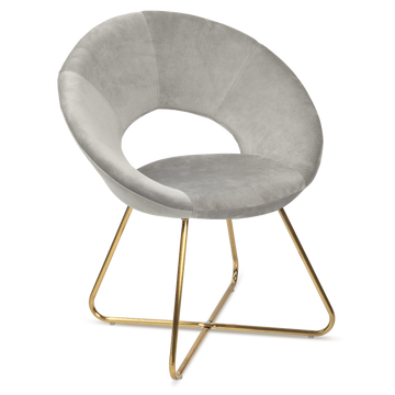Circle Velvet Accent Chair