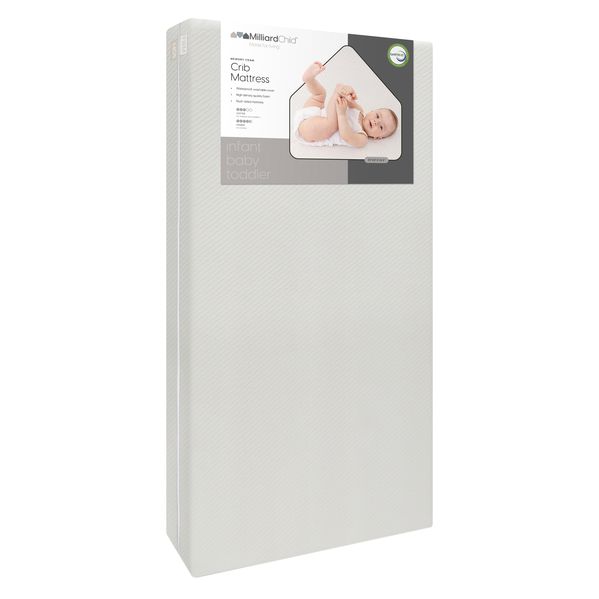 Toddler bed sales mattress memory foam