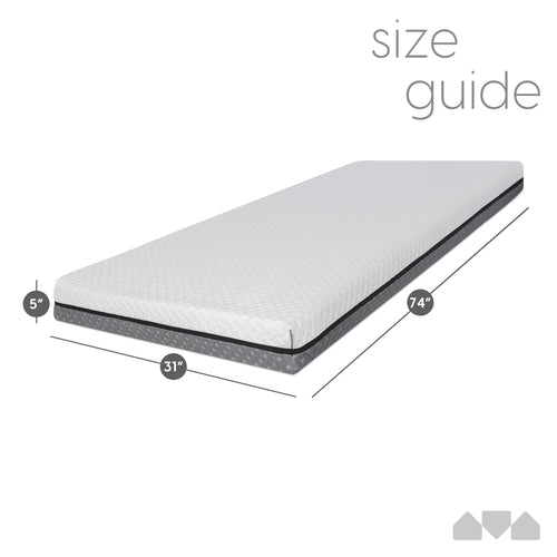 5 Inch Dual-Sided Memory Foam Cot Mattress
