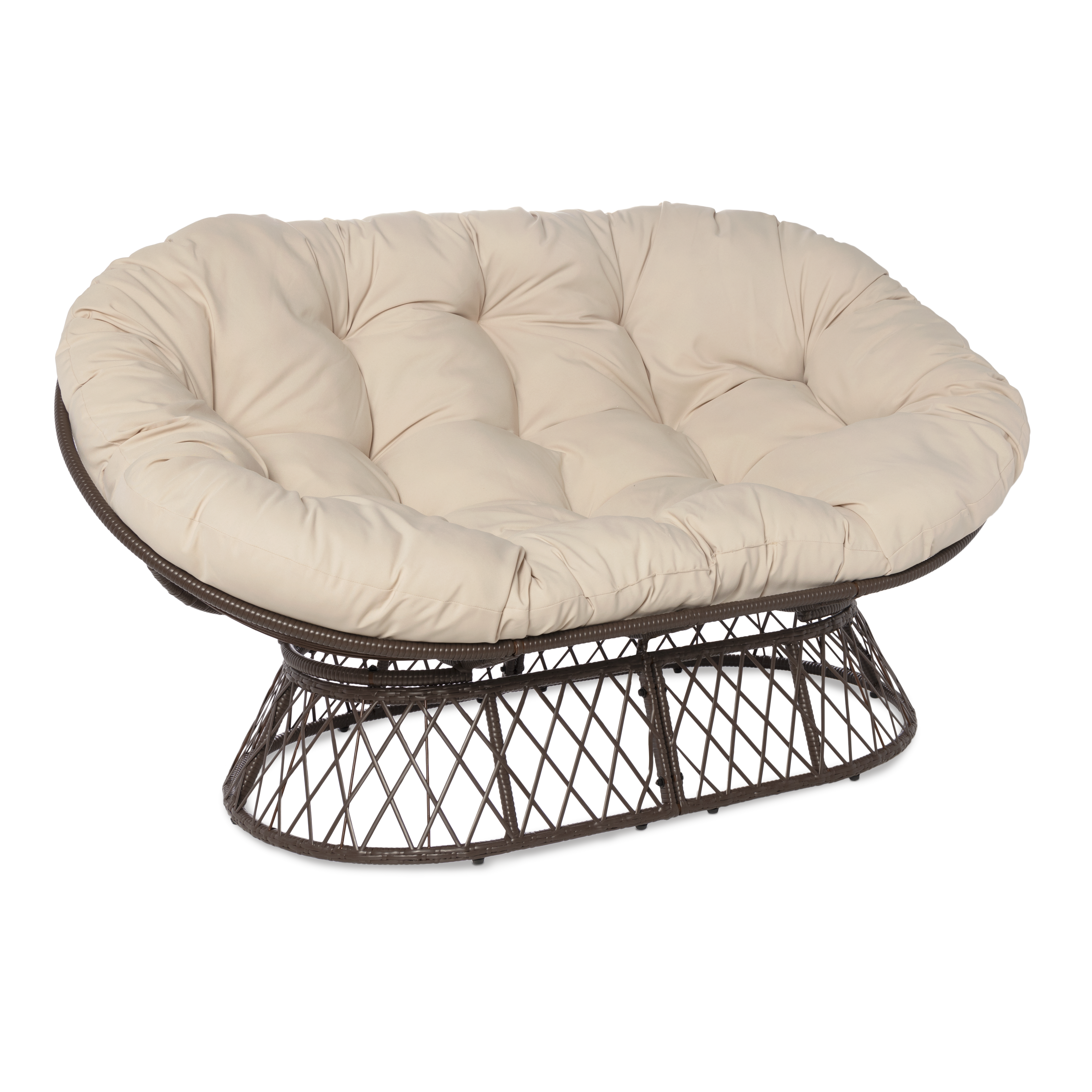Rattan Double Papasan Chair Double Wide Swivel Chair Milliard