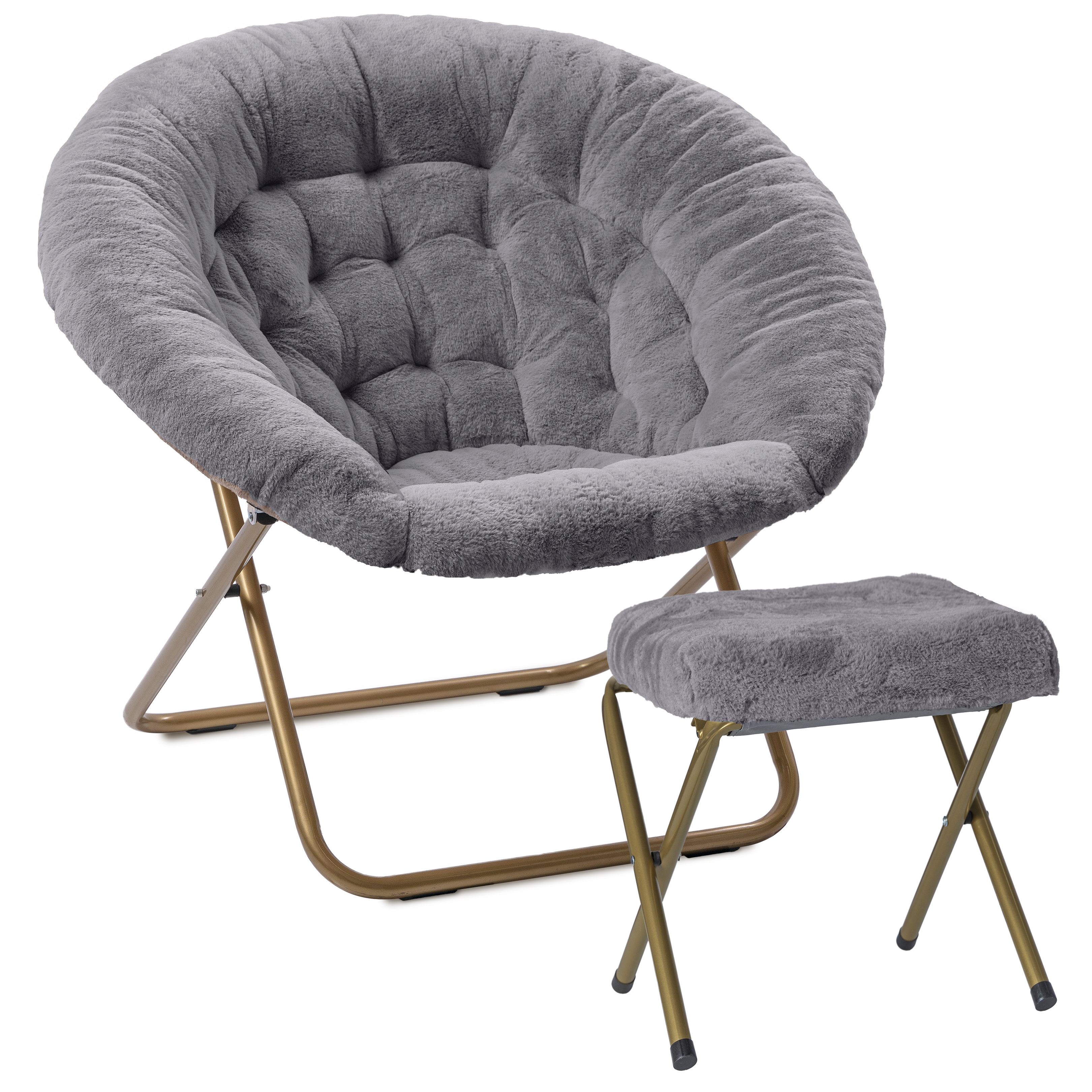 Saucer chair fuzzy deals