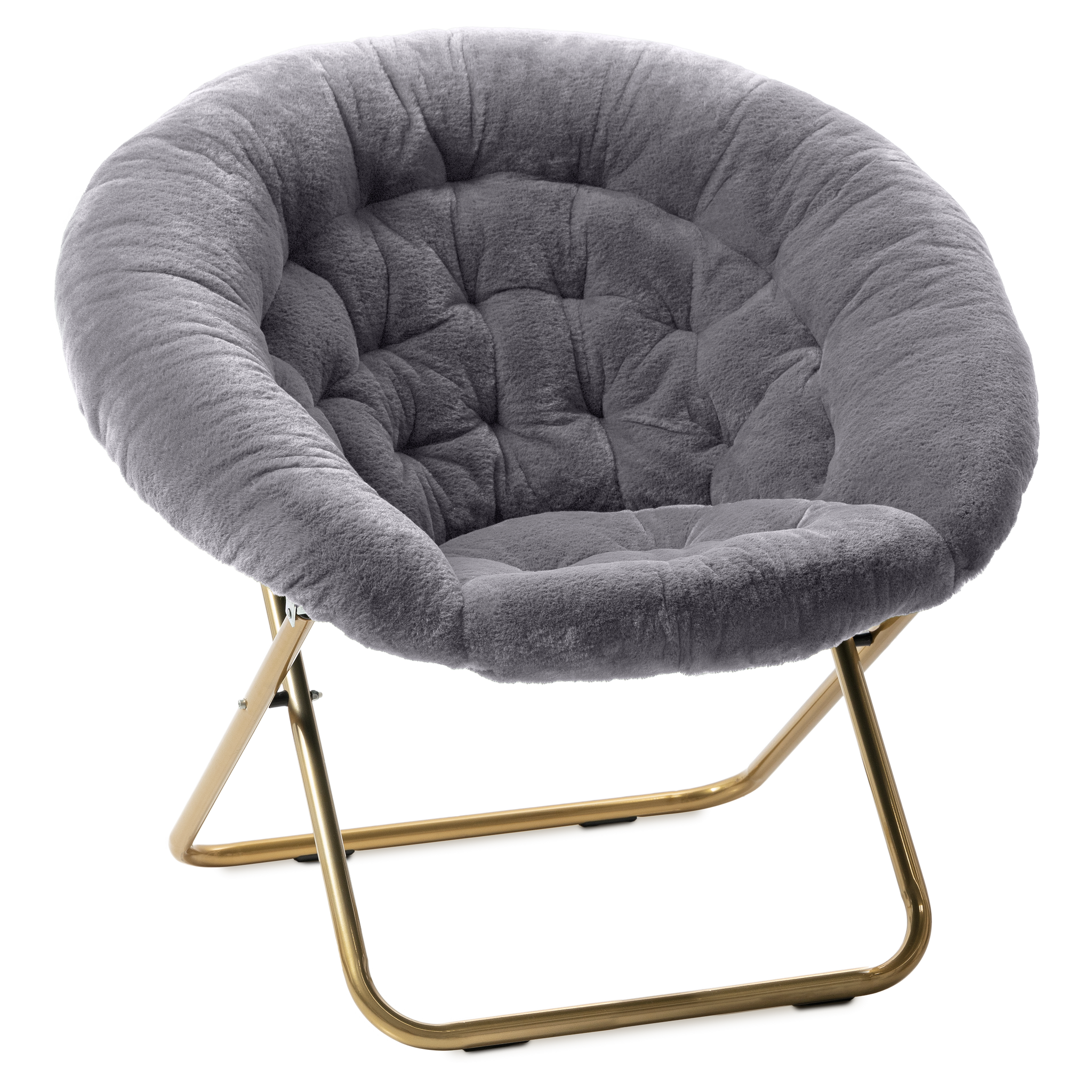 Cozy Faux Fur Saucer Chair X-Large