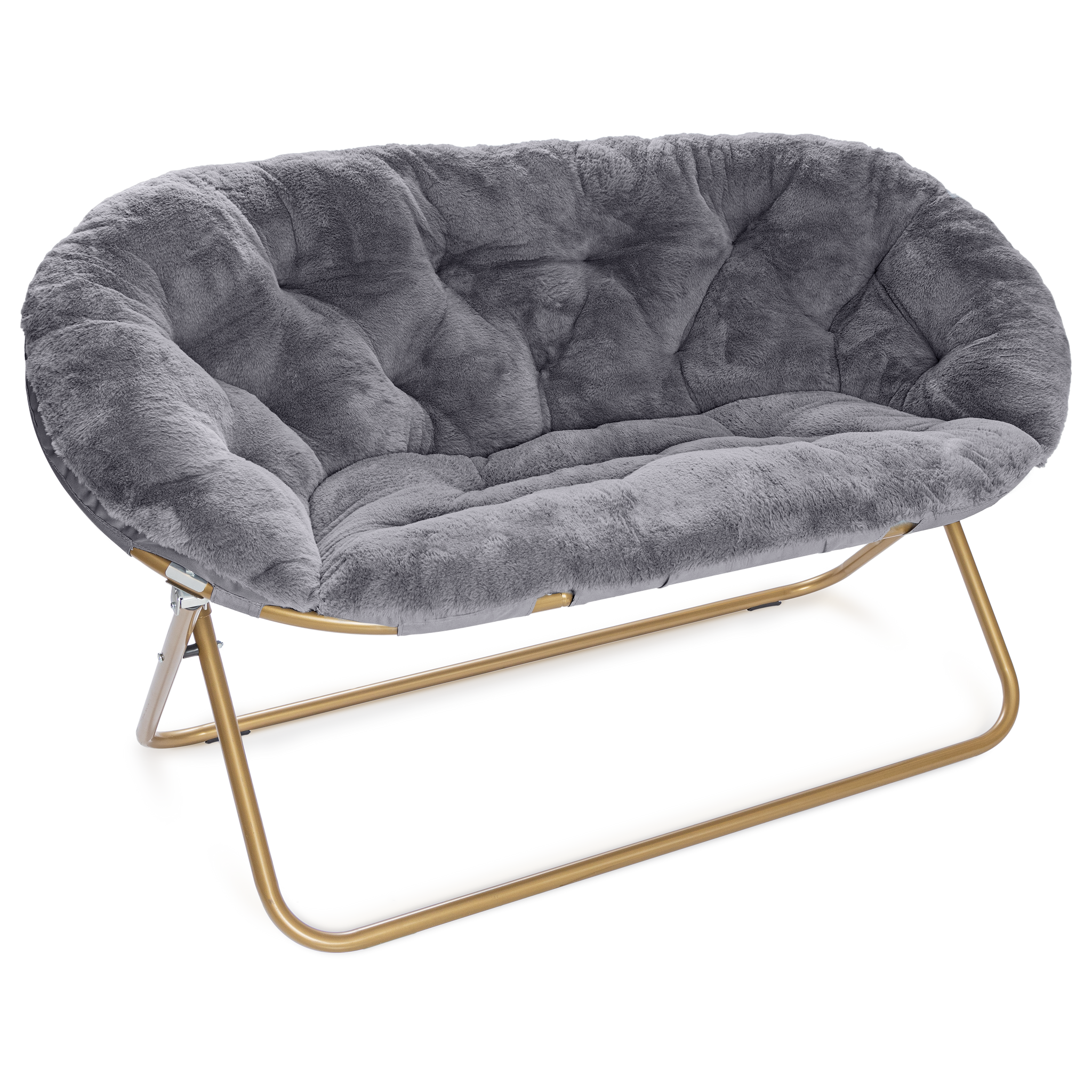 Double Cozy Faux Fur Saucer Chair X-Large