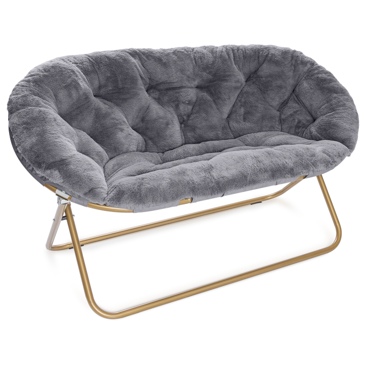 Double Cozy Faux Fur Saucer Chair X-Large