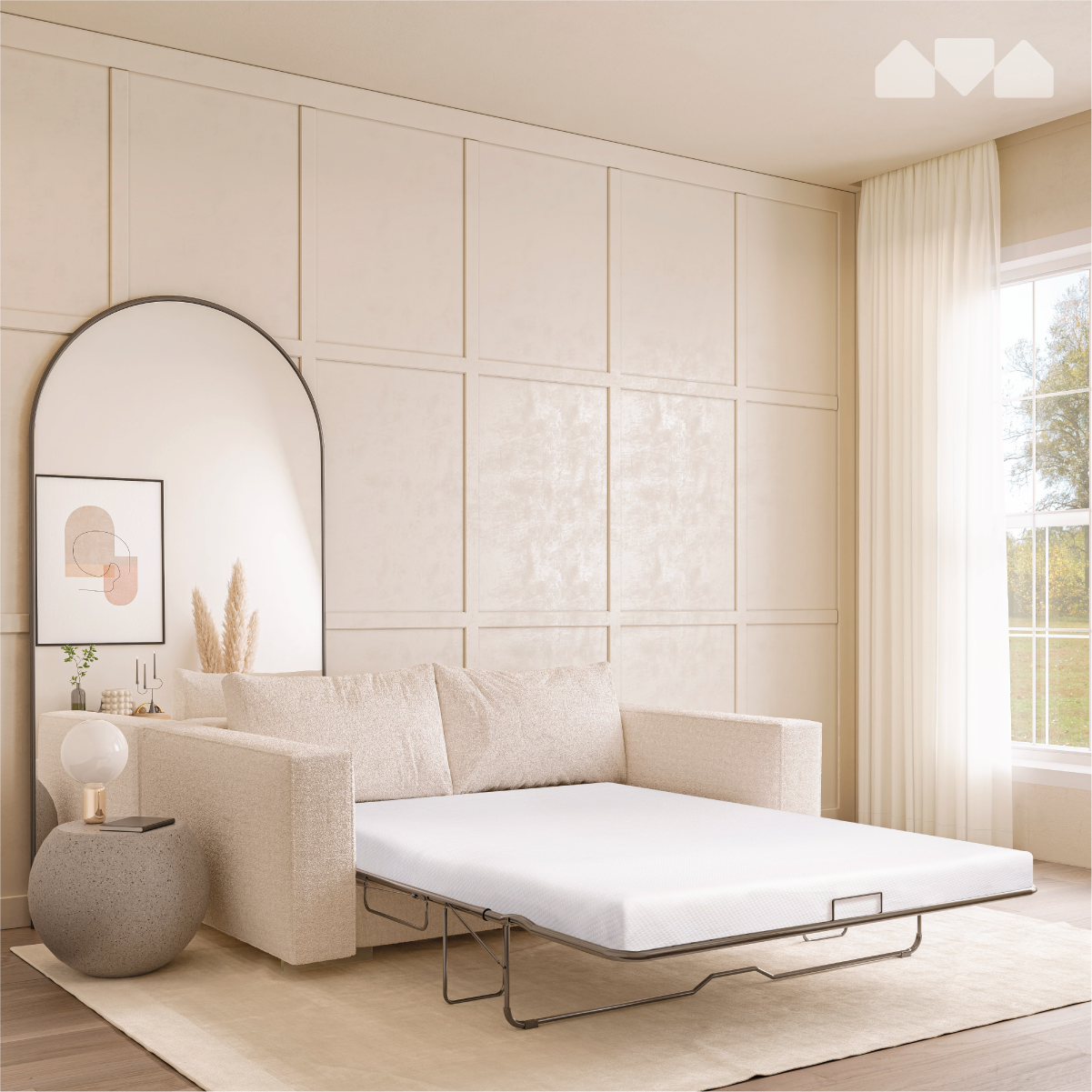 Replacement 4.5 Inch Memory Foam Mattress with Cover Milliard Brands