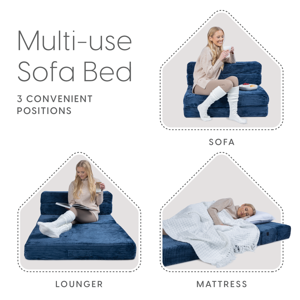 Millard trifold sofa bed deals