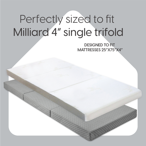 4 Inch Tri-fold Mattress Fitted Sheet