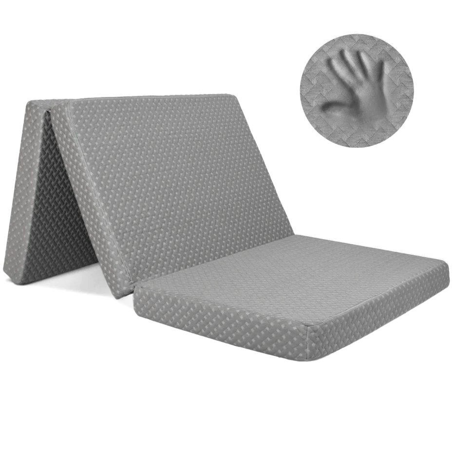 4 Inch Premium Tri-fold Memory Foam Mattress (Open Box)