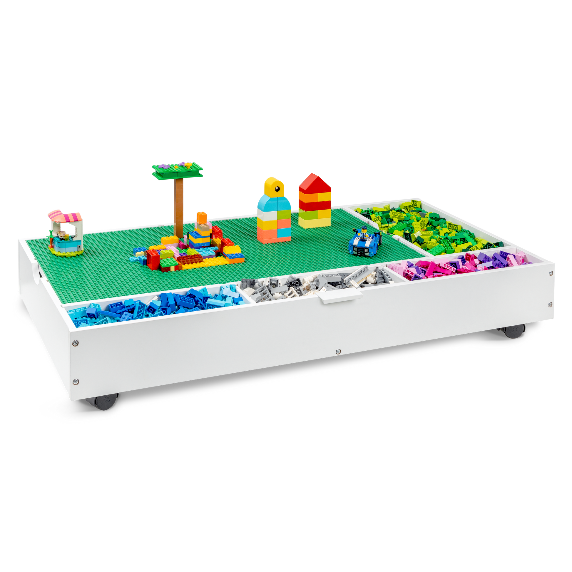 Kids Building Block Table Rolling Play Table for Kids Milliard