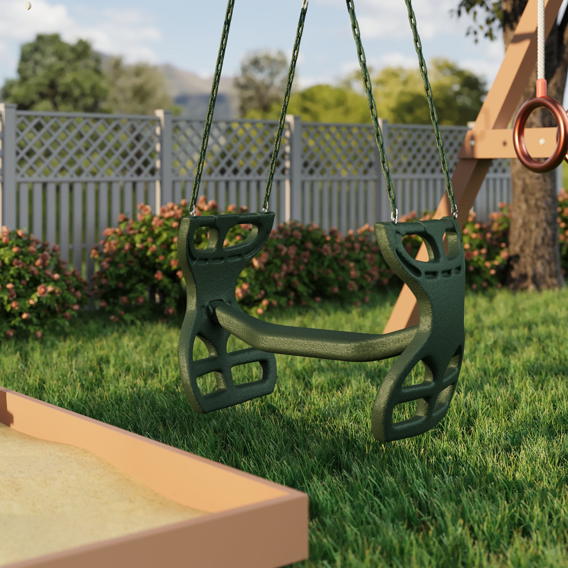 Dual Rider Glider Swing  Outdoor Two Person Swing