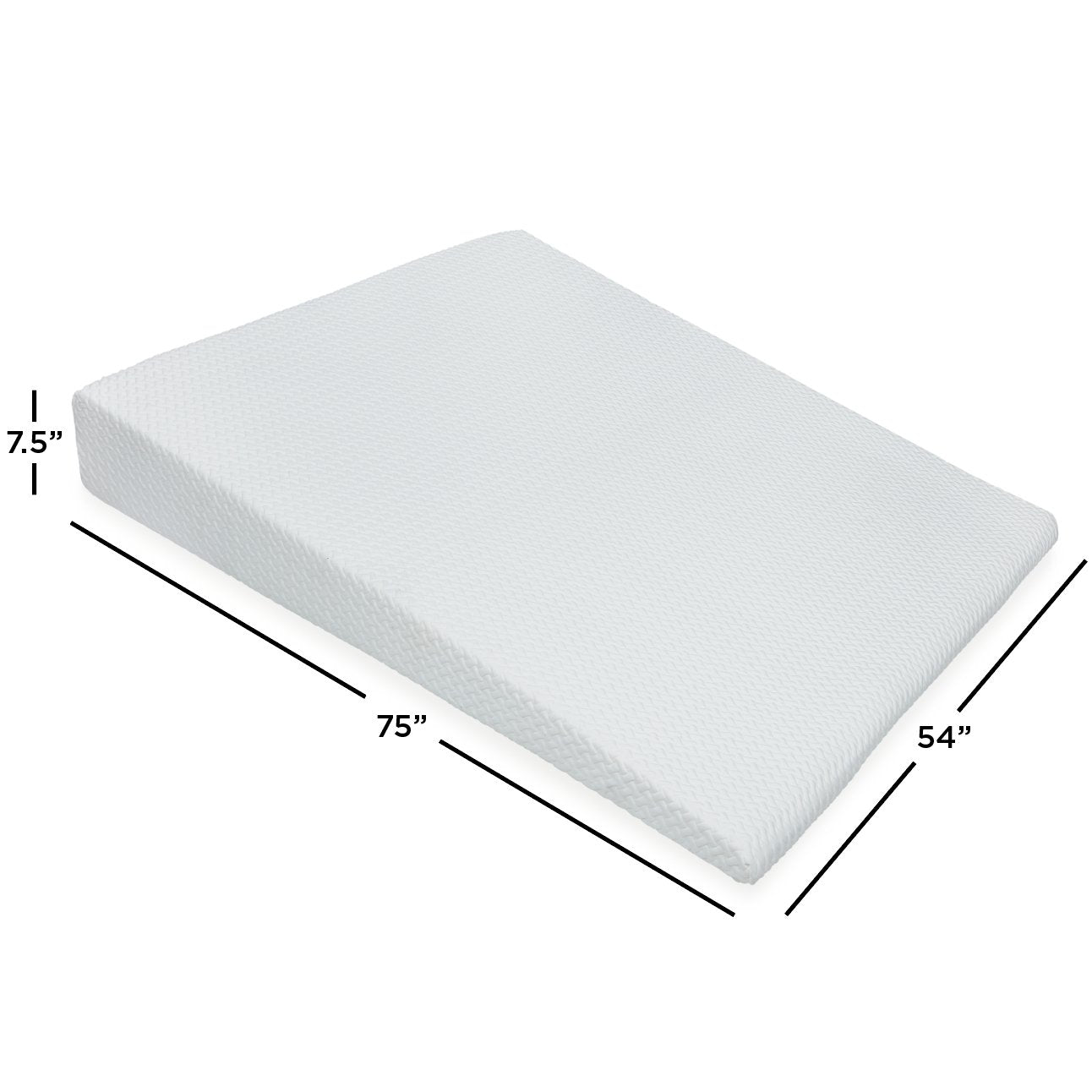 Bed Wedge Memory Foam Mattress Topper - Milliard Brands