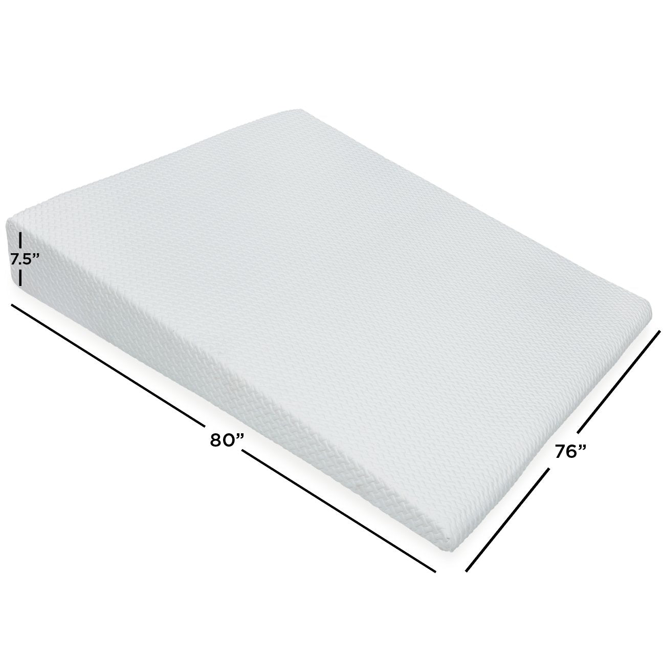 Bed Wedge Memory Foam Mattress Topper - Milliard Brands