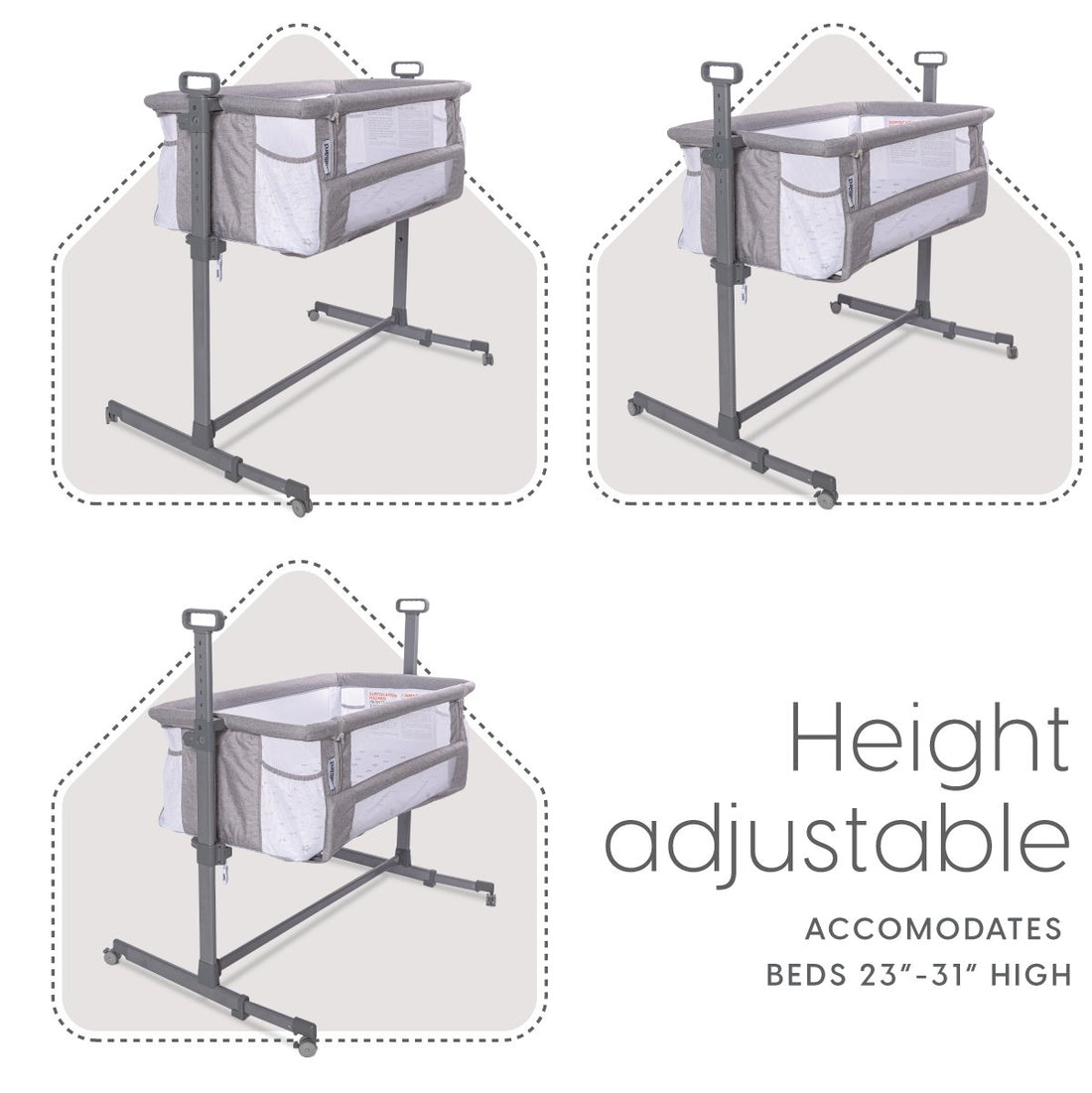 Milliard Bedside Side Sleeper Portable Infant Crib Milliard Brands