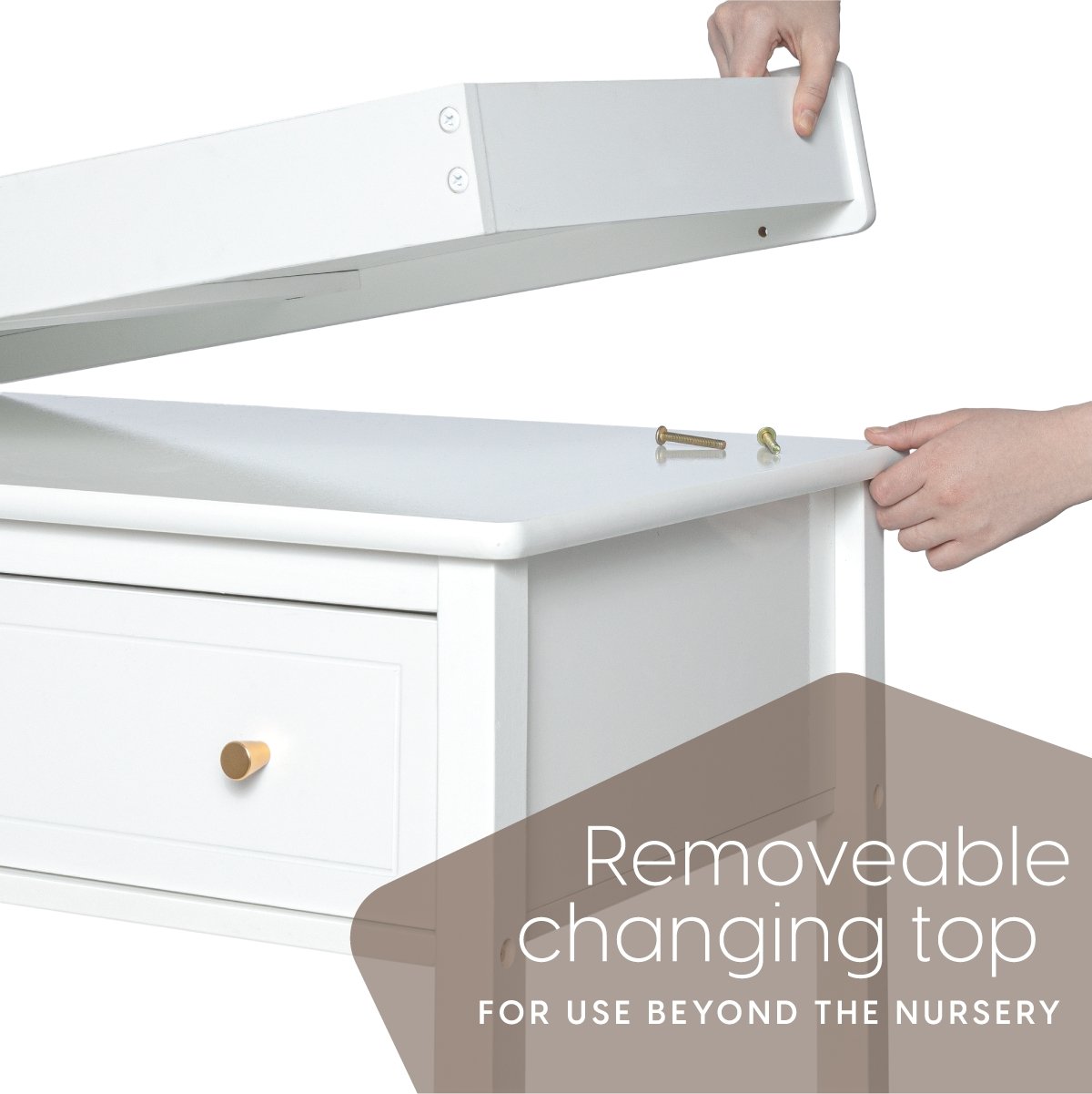 Changing Table Dresser with Removable Top - Milliard Brands