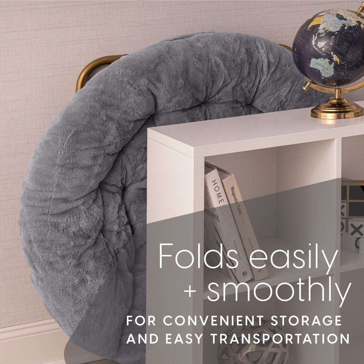 Cozy Faux Fur Saucer Chair X-Large - Milliard Brands