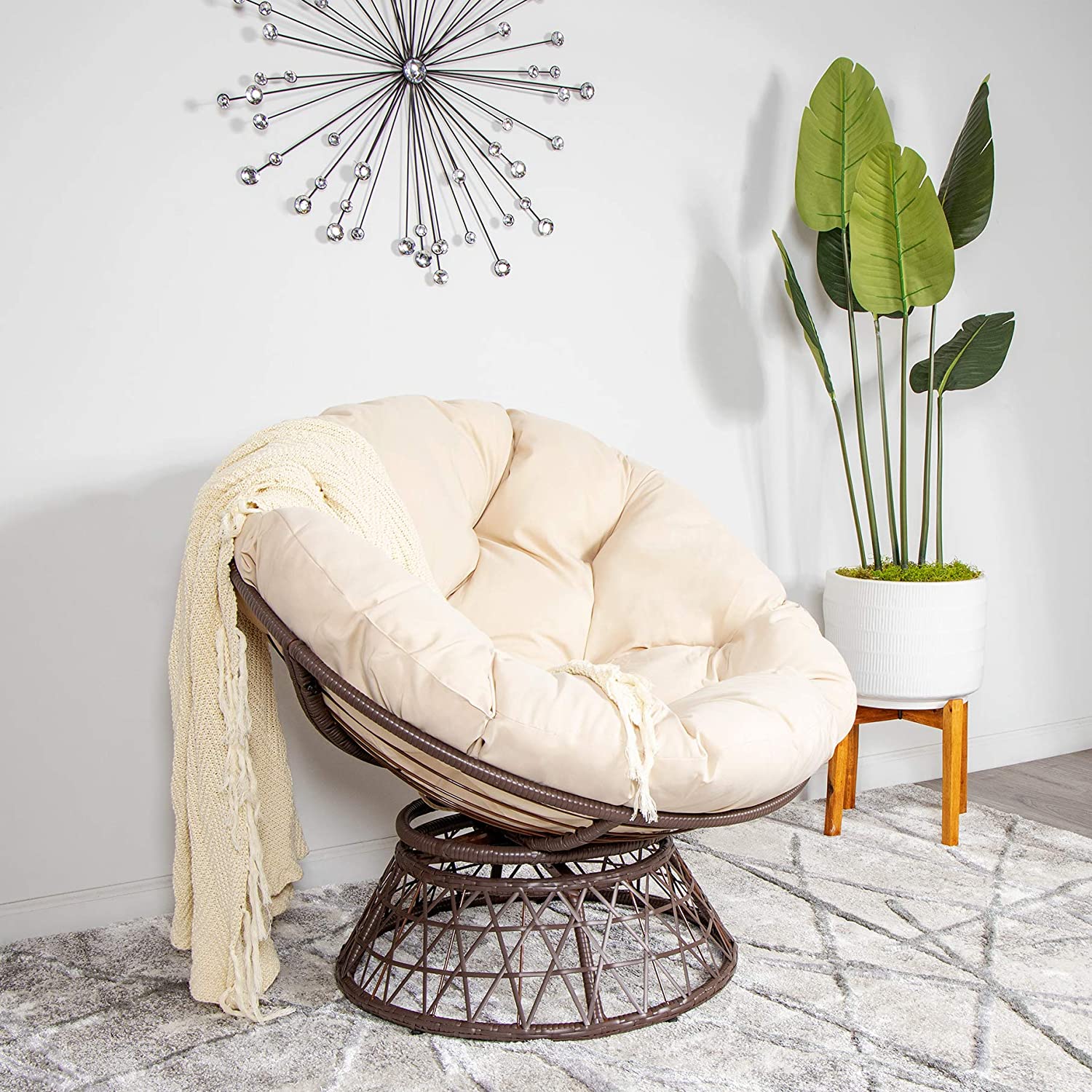 Papasan 360 Degree Swivel Chair - Milliard Brands