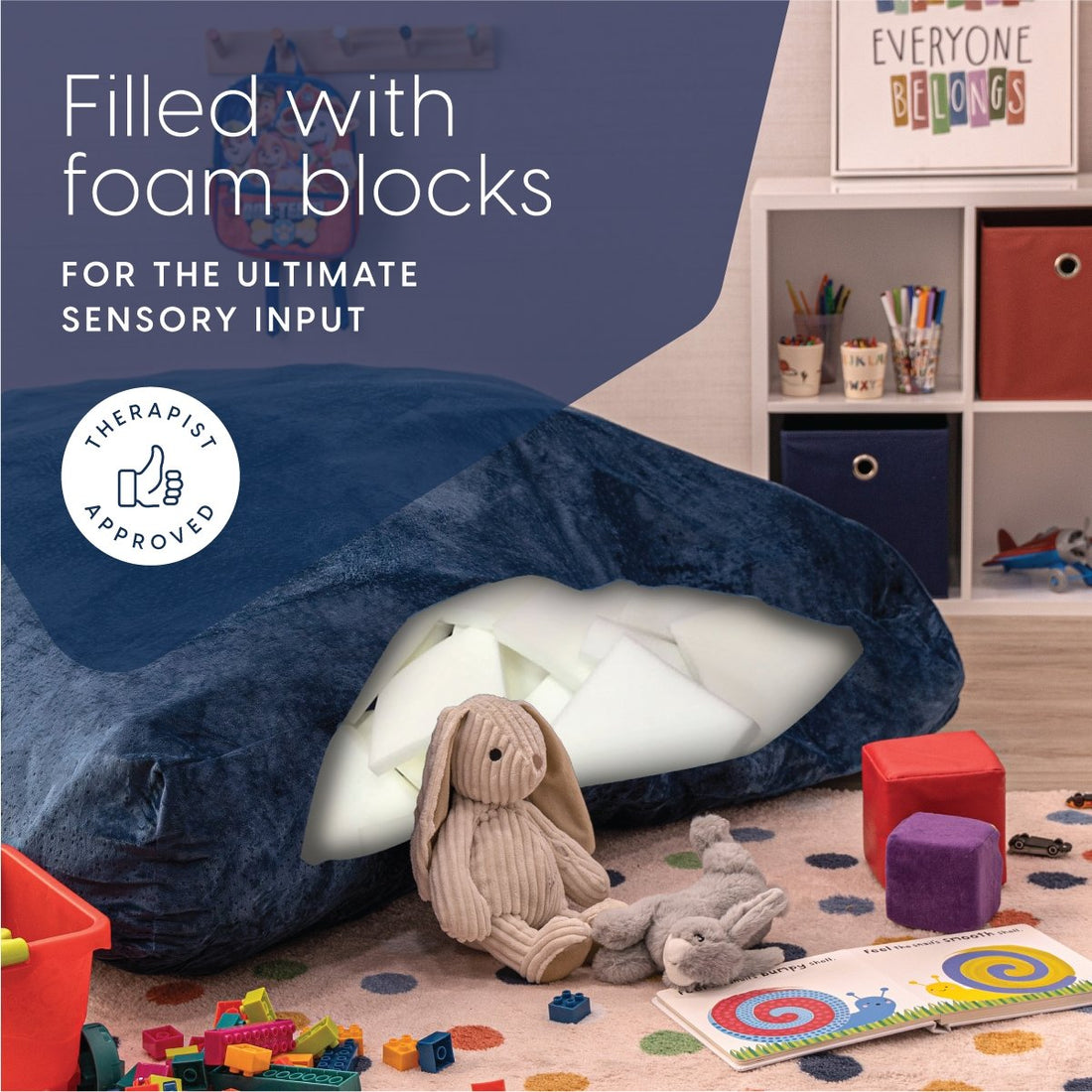 Crash/Sensory Pad for Kids (with Foam Blocks) Milliard Bedding